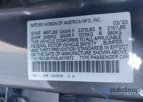 2020 Acura Tlx A-Spec/A-Spec W/Red Leather из США, поврежденный, VIN 19UUB1F63LA010972